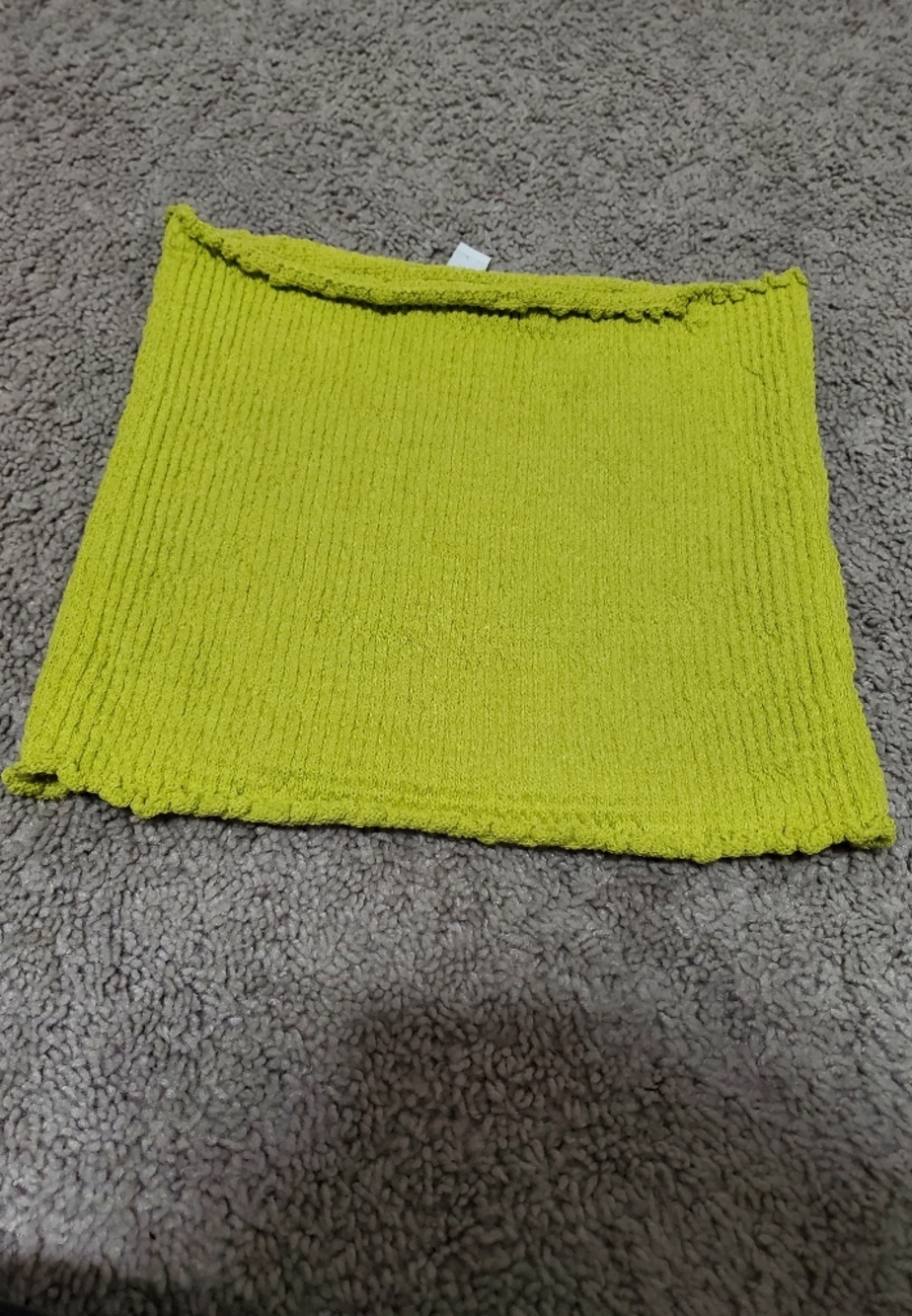 Topshop Neon Green Tube Top